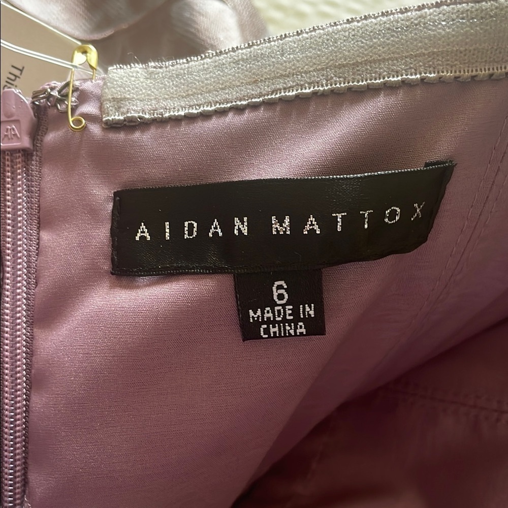 Aidan Mattox Blush Off-Shoulder Dress - Picture 7 of 10